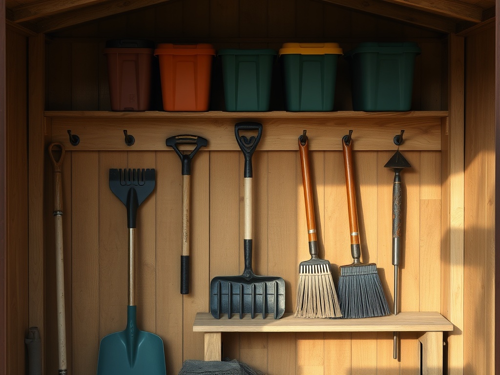 How to Organize a Small Shed Efficiently